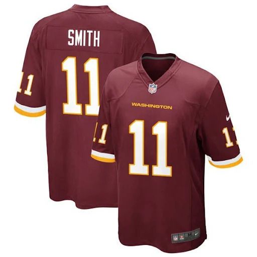 Men Washington Redskins #11 Alex Smith Nike Red Retired Player Game NFL Jersey